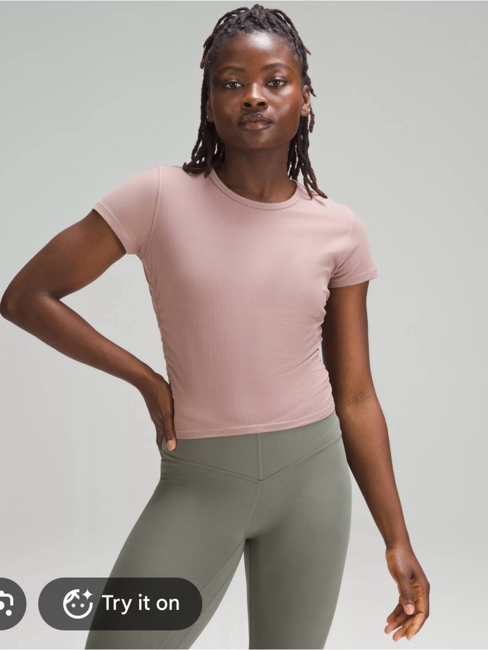 lululemon All It Takes Nulu Short-Sleeve T-Shirt | Dusty Rose | Size 4